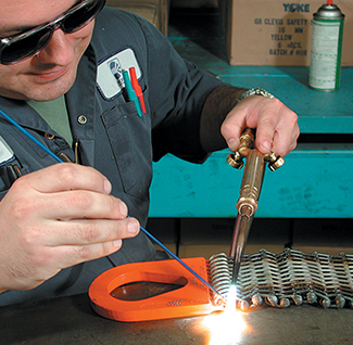 Manufacturing of a Gripper Wire Mesh Sling at our Mississauga facility