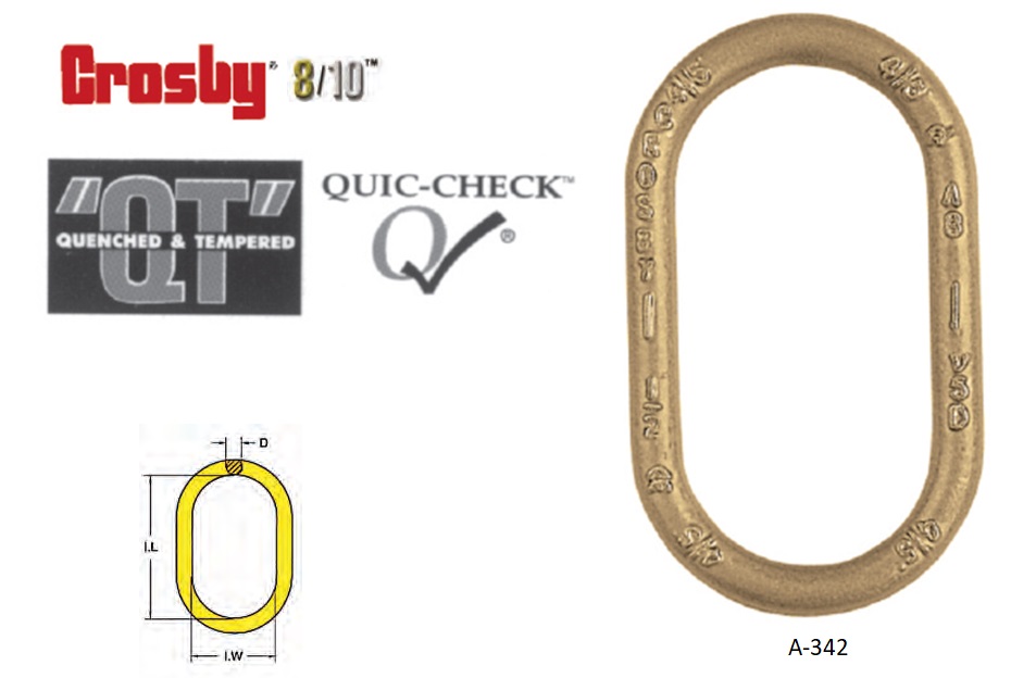 Alloy Master Links A-342 Diagram