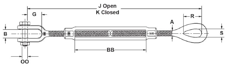 Diagram - Rigging Turnbuckles Crosby